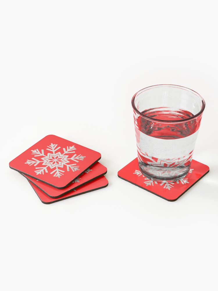 Silver Snowflake Coasters