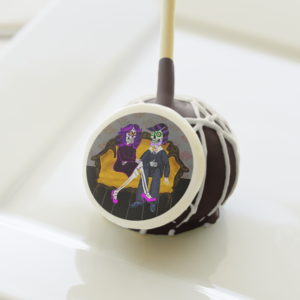Sugar Skull Couple Cake Pops