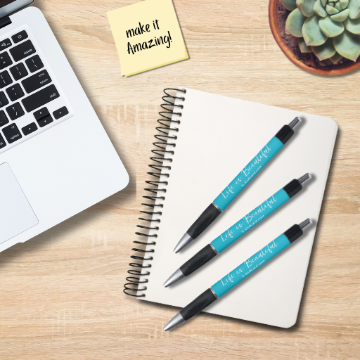 Life Is Beautiful - SukisWorld.com - Turquoise Pen