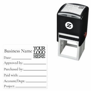 Accounting AP Project Invoice Processing Approval Self-inking Stamp available at zazzle.com/store/sukisworkshop