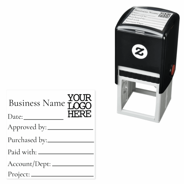 Accounting AP Project Invoice Processing Approval Self-inking Stamp available at zazzle.com/store/sukisworkshop